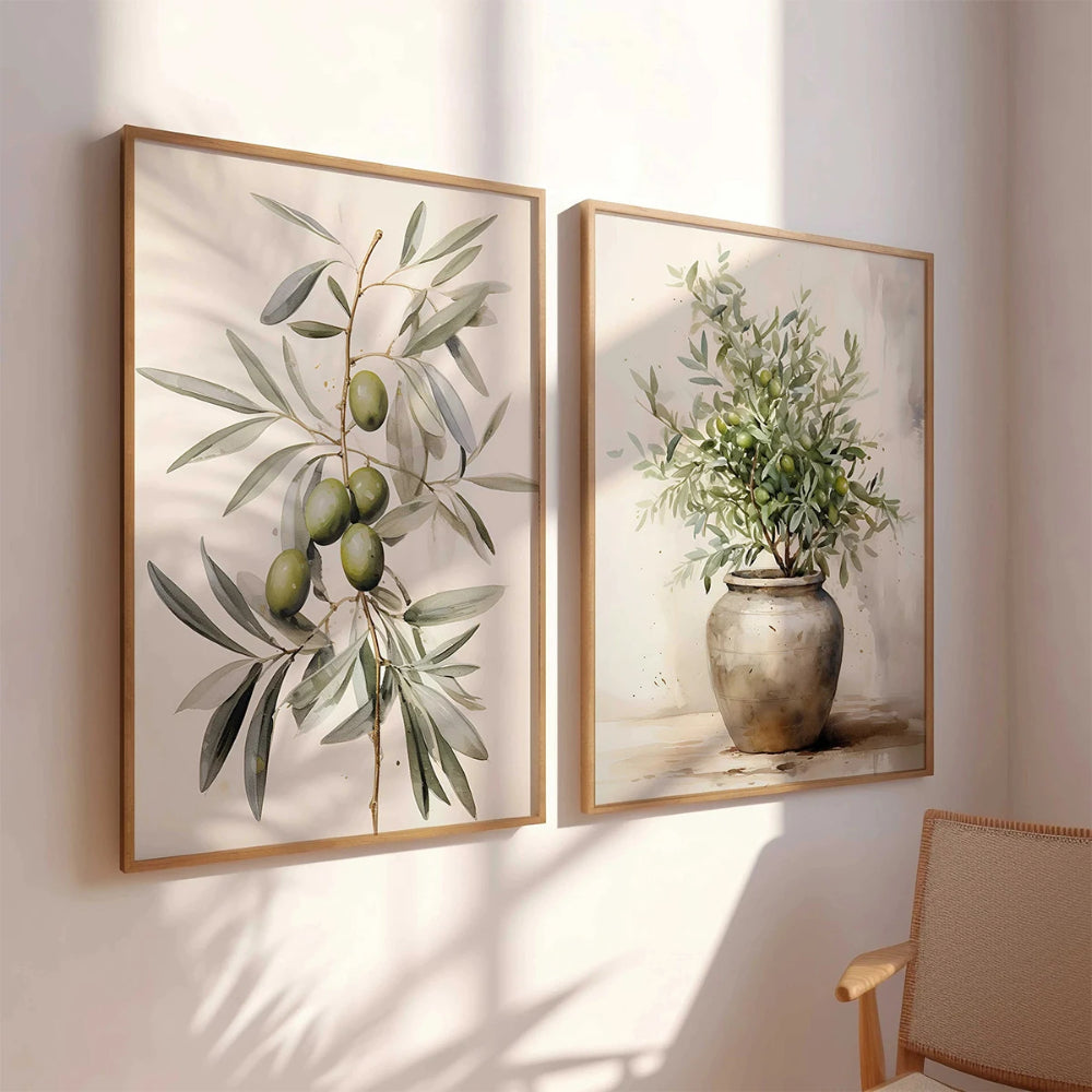 OLIVETO Väggposter i Canvas 2-pack